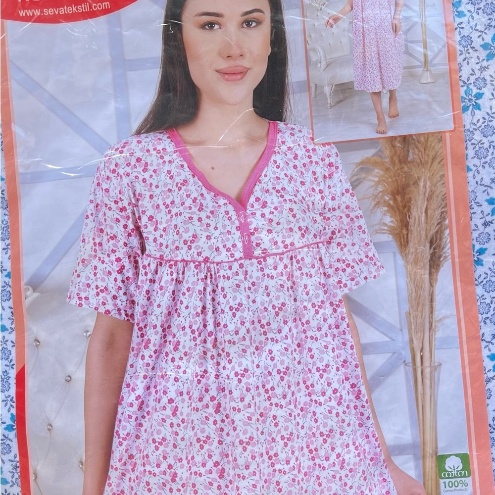 Home wear 100% cotton made in Turkey, Size: M-XXXL